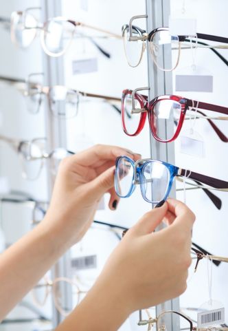 Krishna Opticals showroom interior