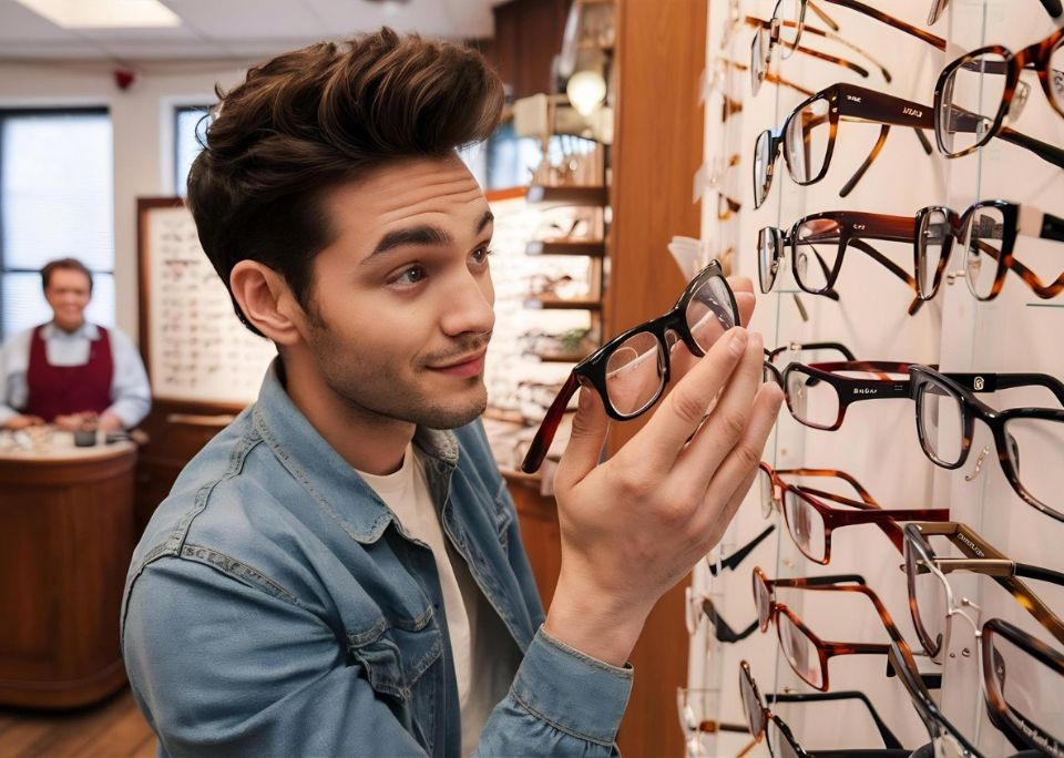 Krishna Opticals eyewear display